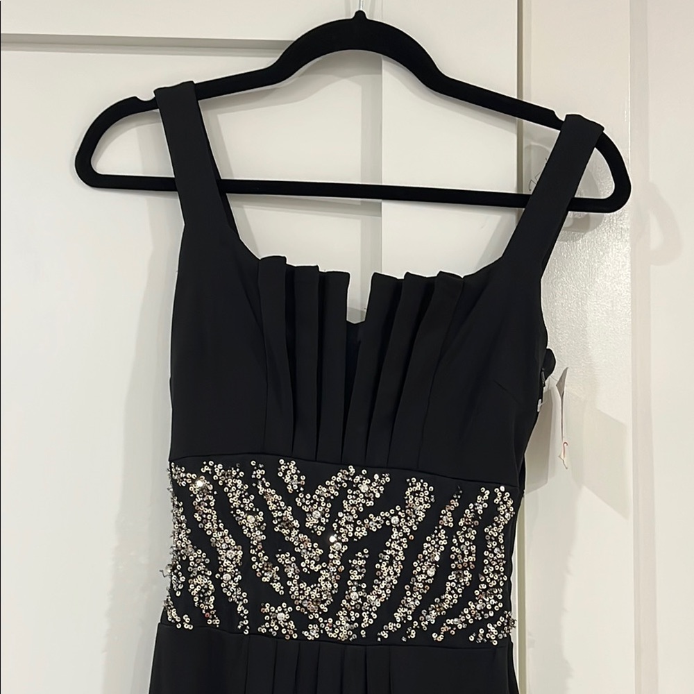 Roberto Cavalli Black Sequin Embellished Midi Dress